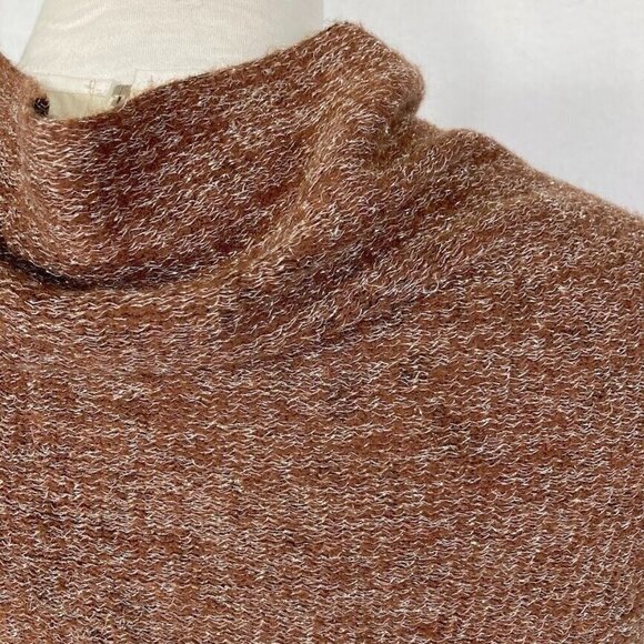 Soft Brown And Silver Metallic Reversible Animal Print Scarf Mob Wife Bold - Picture 3 of 7